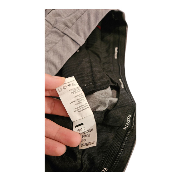 Van Heusen Men's Size 34X32 Gray Pants - Picture 5 of 10